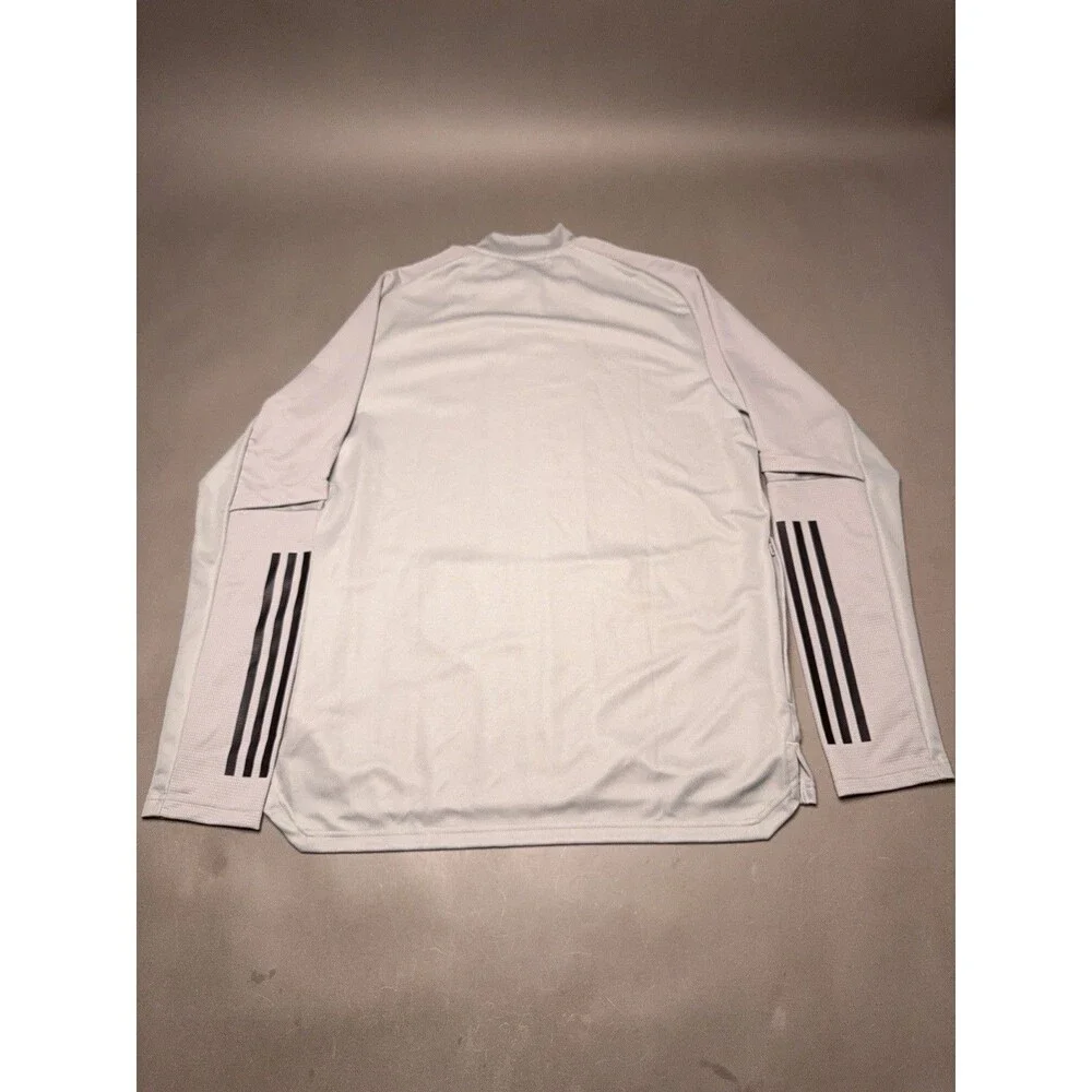 Adidas Track Jacket Men’s Large Gray Aeroready Texas Soccer Full Zip Windbreaker